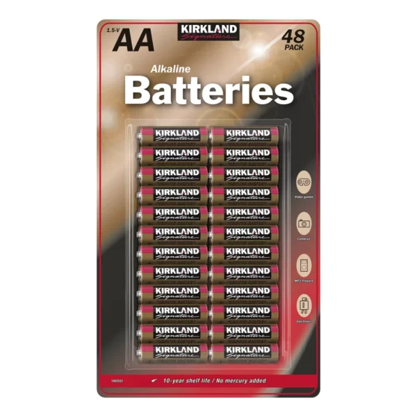 Kirkland Signature AA Alkaline Batteries 48 Pack